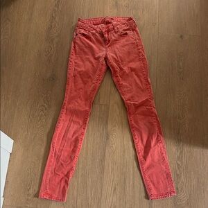 Vince Women's Vibrant Red Skinny Jeans